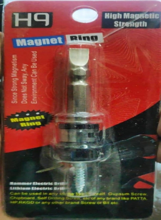 H9 Black Ultra Magnetic Ring Screwdriver Bit (Magnetizer Ring + Bit) For Industrial & Home Use In Wood & Particle Board - Image 1